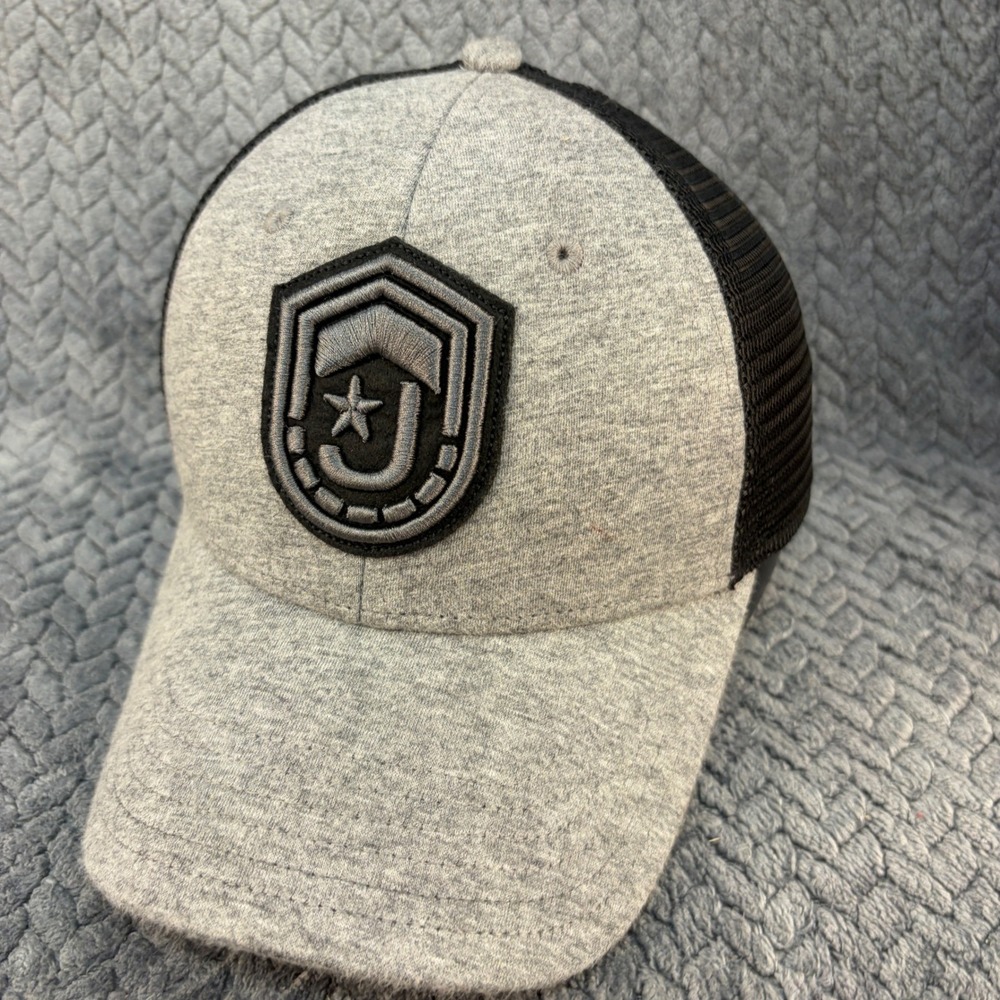 Junk Brands Trucker Hat Gray Black Mesh Snapback Shield Logo Cap
